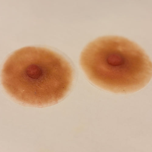 Custom Brown Silicone Areola & Nipple Prosthetic